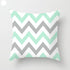 Mint Green Cushion Cover Pillowslip Home Supplies Decorative Fresh Mint Green Gray Watercolour Stripes Generic Solid Decorative Bedroom Pillow Cases Covers Pillow Case Simple Living Room
