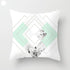 Mint Green Cushion Cover Pillowslip Home Supplies Decorative Fresh Mint Green Gray Watercolour Stripes Generic Solid Decorative Bedroom Pillow Cases Covers Pillow Case Simple Living Room