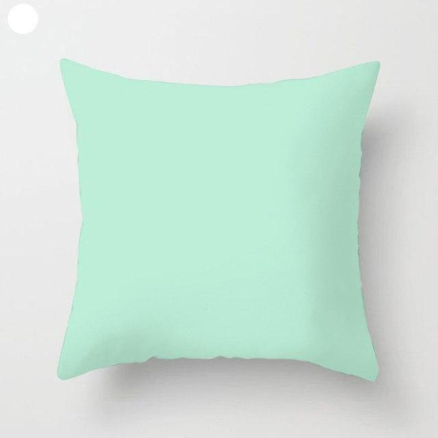 Mint Green Cushion Cover Pillowslip Home Supplies Decorative Fresh Mint Green Gray Watercolour Stripes Generic Solid Decorative Bedroom Pillow Cases Covers Pillow Case Simple Living Room