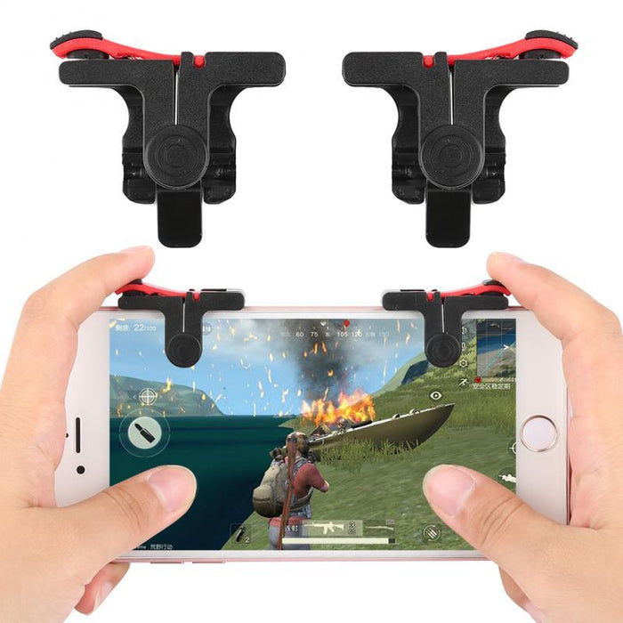 Mobile Game Triggers Fire Button Aim Key Shooter High Sensitivity Phone Game Gamepad For Universal Smartphone Mobile Game Controllers, Phone Triggers for Mobile Phone, Shooter Sensitive Controller Joysticks Gamepad