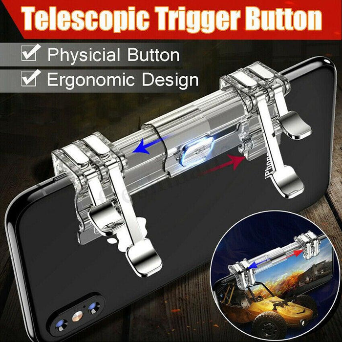 Mobile Trigger Gamepad Controller Sensitive Touch Fire Button Shooter Grip Trigger Aim Key Joystick for IOS Android - STEVVEX Game - 221, 6 fingers all in one, All in one game, all in one game controller, best performance, best quality joystick, black gamepad, cap covers, cap for gamepads, CAP JOYSTICK, classic games, classic joystick, compatible with mobile phone, compatible with pc, controller for mobile, controller for pc, game, JOYS, joystick - Stevvex.com