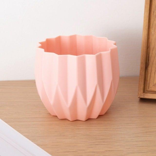 Modern Artifical Floral Plastic Vase Imitation Ceramic Flower Pot For Home Decor Living Room Centerpieces And Events Ornamnet