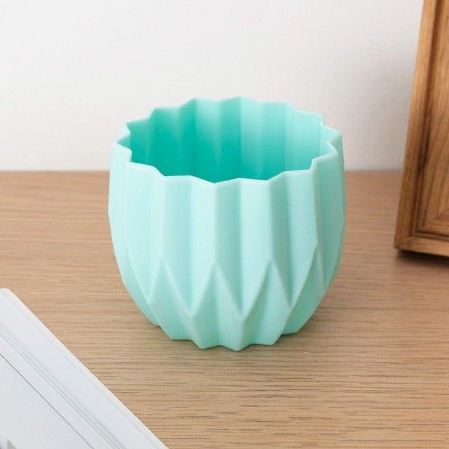Modern Artifical Floral Plastic Vase Imitation Ceramic Flower Pot For Home Decor Living Room Centerpieces And Events Ornamnet
