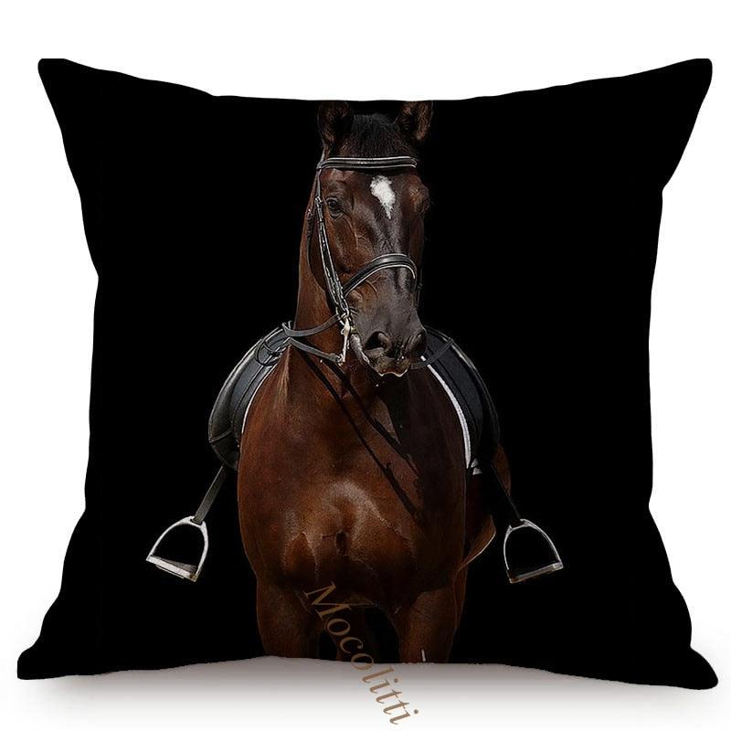 Modern Black And White Animals Portrait Photography Of Lion Zebra Elephant Tiger Pattern Sofa Pillow Cover Home Decor Square Cushions Cover 45x45cm