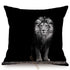 Modern Black And White Animals Portrait Photography Of Lion Zebra Elephant Tiger Pattern Sofa Pillow Cover Home Decor Square Cushions Cover 45x45cm