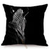 Modern Black And White Animals Portrait Photography Of Lion Zebra Elephant Tiger Pattern Sofa Pillow Cover Home Decor Square Cushions Cover 45x45cm