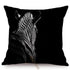 Modern Black And White Animals Portrait Photography Of Lion Zebra Elephant Tiger Pattern Sofa Pillow Cover Home Decor Square Cushions Cover 45x45cm