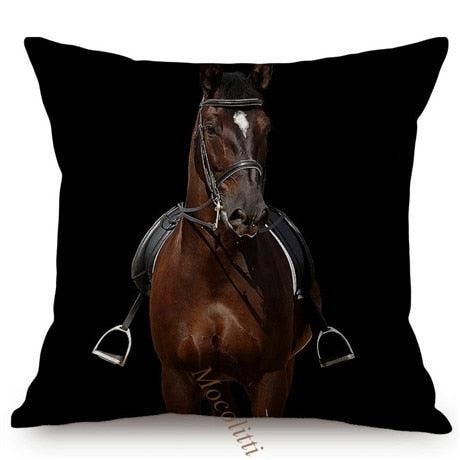 Modern Black And White Animals Portrait Photography Of Lion Zebra Elephant Tiger Pattern Sofa Pillow Cover Home Decor Square Cushions Cover 45x45cm