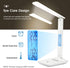 Modern Business Led Office Desk Lamp Touch Dimmable Foldable With Calendar Temperature Alarm Clock table Reading Light Decorative Table Lamp Cute Study Lamps for Bedroom Décor