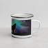 Modern Camping Enamel Mug Hardware Camping Outdoor Enammel Coffee Mug With Print of Wolf on Mountain In Dark Full Printed Enammel Mug In Apstract Design - STEVVEX POD - 1002, camper enammel mug, Customized mug, enammel mug, enammel mug with wolf, Full printed enammel mug, gift enammel mug, gift mug, Metal enammel mug with print of wolf, Nature enammel mug, Print on demand, Print on demand enammel mug, Wolf mug - Stevvex.com