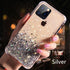 Modern Glitter Phone Case For iPhone 11 12 Pro Max XR XS Max X 7 Soft Silicone Clear Sparkly Star Glitter Design for Women Girls Soft Shockproof Anti-Scratch Protective Cases Transparent Back Cover For iPhone