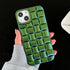 Modern Purple Green Phone Case For iPhone 13 14 Pro Max 11 12 Mini XS XR X 7 8 14 Plus Soft Shockproof Cover Bumper  Cute 3D Design Soft Silicone Shockproof Raised Bumper Corner Case for iPhone