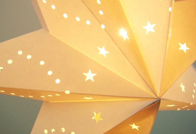 Modern Retro Led Table Lamp Desk Light Paper Star Wood Lamp Nordic Design Minimalist Bedside Living Room Bedroom Decor  Cute Study Lamps for Bedroom Décor