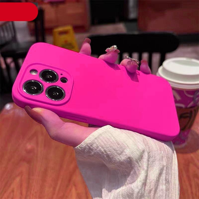 Modern Silicone Square Phone Case For iPhone 13 14 Pro Max Silicone Shockproof Slim Thin Phone Case Soft Silicone Rubber Full-Body Protective Bumper Case