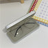 Modern Style Glasses Storage Solid Color Literature Art All-Match Student Metal Compression Resistant Trend Glasses Case Unisex Glasses Holder Shell Case Portable Spectacles Case Sunglass For Men Women