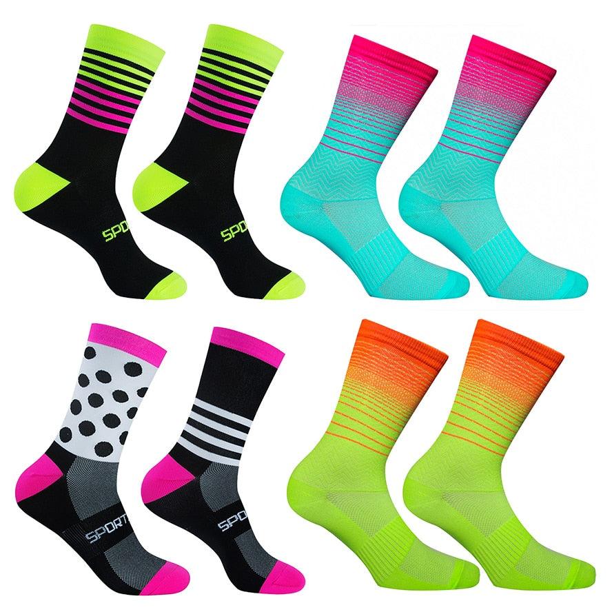 Modern Unisex Cycling Socks For Men And Women Outdoor Sports Socks Bike Footwear for Road Bike Running Basketball Sports Socks For Cycling - ALLURELATION - 500, adult socks men sport socks, basketball socks, bike socks, compression men socks, cycling socks, footbal socks, footwear, gym socks nylon socks for men, running socks, socks, socks for men, sport, unisex socks - Stevvex.com