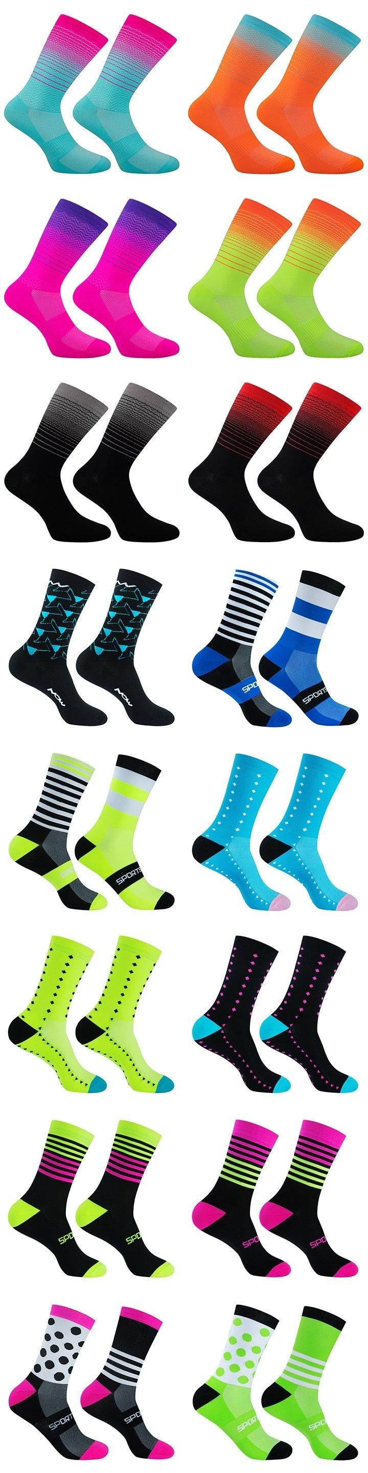 Modern Unisex Cycling Socks For Men And Women Outdoor Sports Socks Bike Footwear for Road Bike Running Basketball Sports Socks For Cycling - ALLURELATION - 500, adult socks men sport socks, basketball socks, bike socks, compression men socks, cycling socks, footbal socks, footwear, gym socks nylon socks for men, running socks, socks, socks for men, sport, unisex socks - Stevvex.com