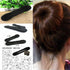 Multi size Sponge Black Hair Styling Donut Bun Curler Maker Ring Magic Foam Donut Twist Tool Hair Clip Easy To Carry And Use Hair Styling Tools For Women