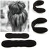 Multi size Sponge Black Hair Styling Donut Bun Curler Maker Ring Magic Foam Donut Twist Tool Hair Clip Easy To Carry And Use Hair Styling Tools For Women