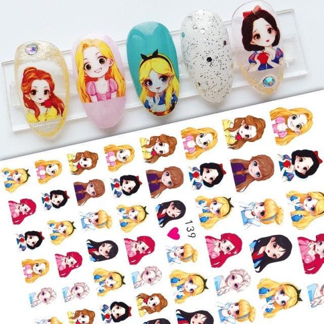 Nail Stickers Cute Rabbit Nail Art Decorations No Face Man Nail Sliders For Manicure Women Kids Girls Manicure Decoration Nail Art Supplies 3D Self-Adhesive Nail Decals Designer Nail Stickers for Acrylic Nails