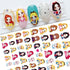 Nail Stickers Cute Rabbit Nail Art Decorations No Face Man Nail Sliders For Manicure Women Kids Girls Manicure Decoration Nail Art Supplies 3D Self-Adhesive Nail Decals Designer Nail Stickers for Acrylic Nails
