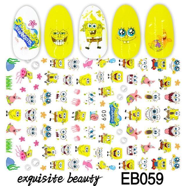 Nail Stickers Cute Rabbit Nail Art Decorations No Face Man Sliders For Manicure Cute Cartoon Nail Art Sticker Decals for Women Kids Girls Manicure Decoration Nail Art Supplies 3D Self-Adhesive Nail Decals Designer Nail Stickers for Acrylic Nails