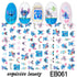Nail Stickers Cute Rabbit Nail Art Decorations No Face Man Sliders For Manicure Cute Cartoon Nail Art Sticker Decals for Women Kids Girls Manicure Decoration Nail Art Supplies 3D Self-Adhesive Nail Decals Designer Nail Stickers for Acrylic Nails