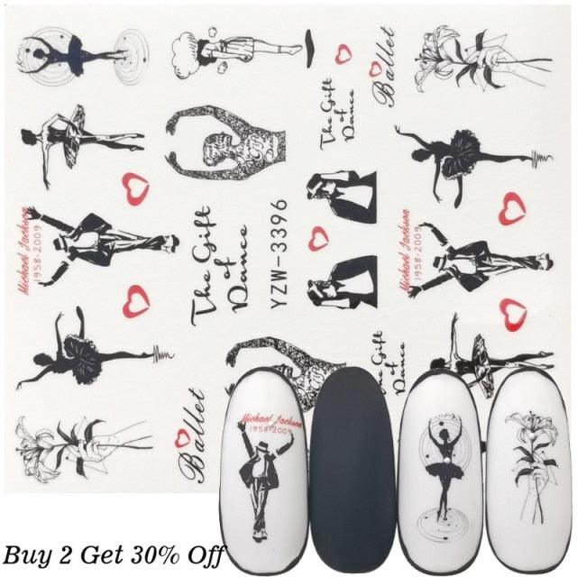 Nail Watermark Decals Sexy lips Middle finger Sexy girl Water Transfer Slider Russia Words Manicure Tattoos Sliders For Manicure Women Kids Girls Manicure Decoration Nail Art Supplies 3D Self-Adhesive Nail Decals Designer Nail Stickers for Acrylic Nails