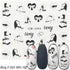 Nail Watermark Decals Sexy lips Middle finger Sexy girl Water Transfer Slider Russia Words Manicure Tattoos Sliders For Manicure Women Kids Girls Manicure Decoration Nail Art Supplies 3D Self-Adhesive Nail Decals Designer Nail Stickers for Acrylic Nails