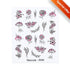 Nails Sticker Nail Art Decorations Flowers Leaves Decals Water Transfer Sliders Woman Face Fruit Foil Manicures Wraps  Water Transfer Nail Decals Sticker For Pretty Girl Self-Adhesive Nail Decals Designer Nail Stickers for Acrylic Decal