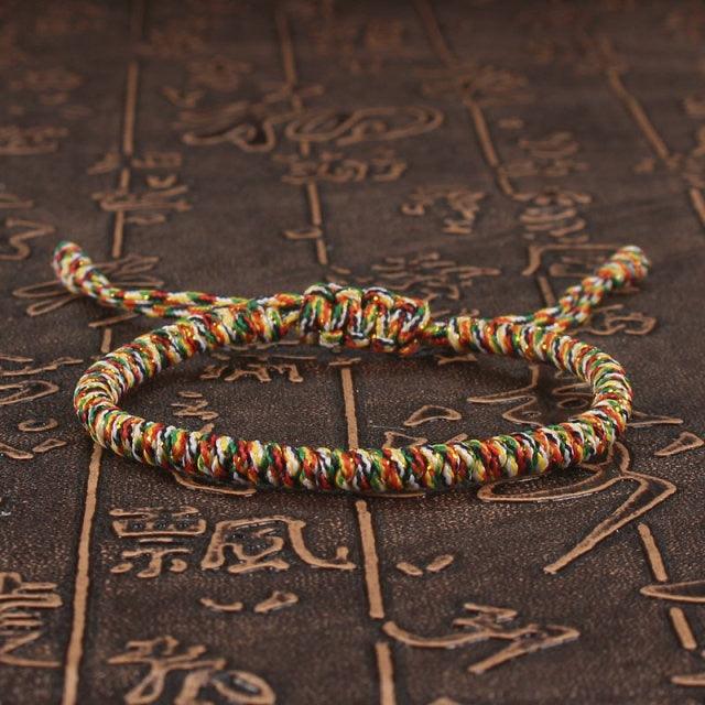 National Style Lucky Red String Bracelet Handmade Braided Knot Charm Bracelets For Women Men Red Bracelet Protection Red Cord Bracelet Adjustable Braided Knot Bracelet