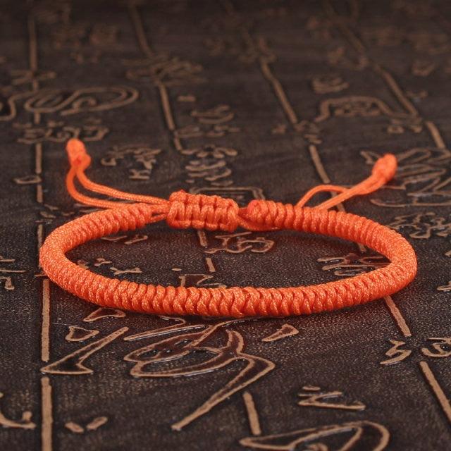 National Style Lucky Red String Bracelet Handmade Braided Knot Charm Bracelets For Women Men Red Bracelet Protection Red Cord Bracelet Adjustable Braided Knot Bracelet