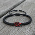 National Style Lucky Red String Bracelet Handmade Braided Knot Charm Bracelets For Women Men Red Bracelet Protection Red Cord Bracelet Adjustable Braided Knot Bracelet