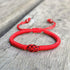 National Style Lucky Red String Bracelet Handmade Braided Knot Charm Bracelets For Women Men Red Bracelet Protection Red Cord Bracelet Adjustable Braided Knot Bracelet