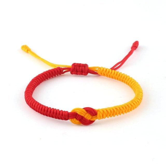 National Style Lucky Red String Bracelet Handmade Braided Knot Charm Bracelets For Women Men Red Bracelet Protection Red Cord Bracelet Adjustable Braided Knot Bracelet