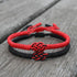 National Style Lucky Red String Bracelet Handmade Braided Knot Charm Bracelets For Women Men Red Bracelet Protection Red Cord Bracelet Adjustable Braided Knot Bracelet