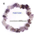 Natural Lucky Stone Beads Bracelet Multiple Colors Bracelets Beautiful Crystal Bracelets Natural Gemstone Crystal Stretch Bracelets Distance Energy Bracelet For Women Girls