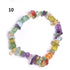 Natural Lucky Stone Beads Bracelet Multiple Colors Bracelets Beautiful Crystal Bracelets Natural Gemstone Crystal Stretch Bracelets Distance Energy Bracelet For Women Girls