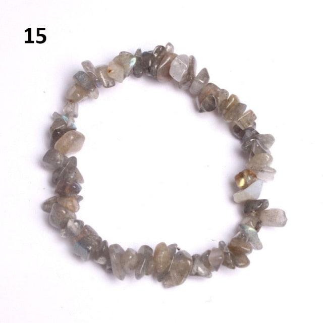 Natural Lucky Stone Beads Bracelet Multiple Colors Bracelets Beautiful Crystal Bracelets Natural Gemstone Crystal Stretch Bracelets Distance Energy Bracelet For Women Girls