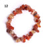 Natural Lucky Stone Beads Bracelet Multiple Colors Bracelets Beautiful Crystal Bracelets Natural Gemstone Crystal Stretch Bracelets Distance Energy Bracelet For Women Girls