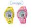 Navy Blue Camouflage Kids Watches LED Colorful Flash Digital Waterproof Date Week Creative Children Watch Sport Multi Function 30M Waterproof LED Alarm Stopwatch Digital Child Wristwatch For Boy Girl