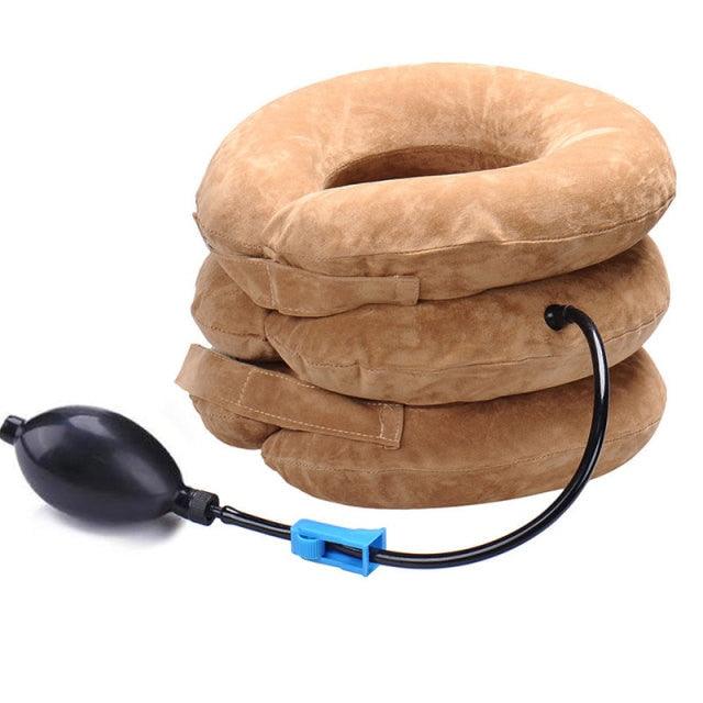 Neck Pillow Home Office Travel Pillow 3-layered Air Inflatable Vertebra Auxiliary Tools Neck Support Assistant Pillow Travel Pillow 3-layered Air Inflatable Vertebra Auxiliary Tools Neck Support Assistant Pillow Air Adjustable and Inflatable Neck