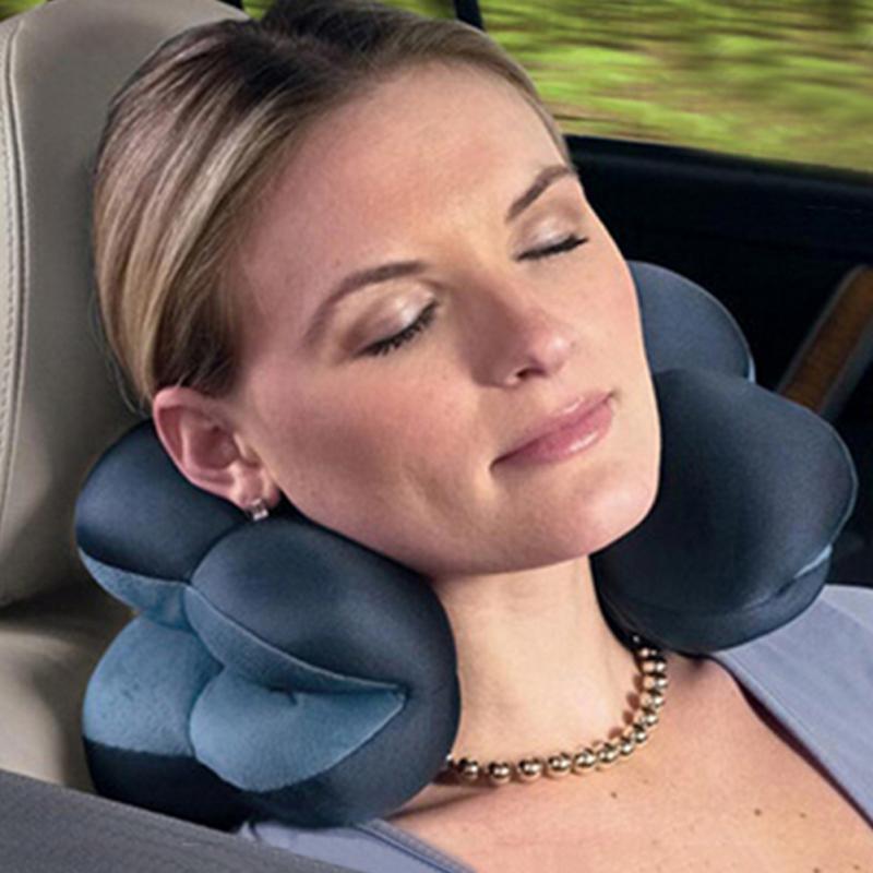 Neck Pillow Microbead Portable Pillow Travel Pillow Memory Foam Neck Pillow Support Comfortable & Breathable Cover Machine Washable Airplane Pillow Use at Home or On The Go To Support Feather Soft Microfiber Neck Pillow Your Neck Work Travel pillow