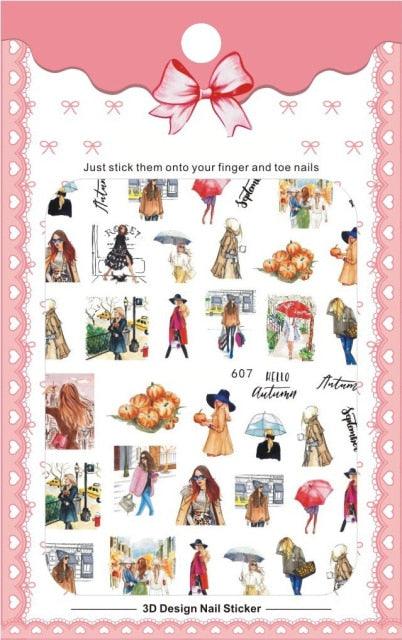 New 3D Self-Adhesive Lovely Red Lips Image Nails Stickers for Nails Sticker Decorations Manicure Valentine's Day Nail Art Sticker Decals 3D Exquisite Pattern Nail Art Supplies Self-Adhesive Luxurious Nail Art Decoration