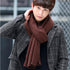 NEW Arrived Men's Fashion Winter Soft Long Thick Warm Scarf Lightweight Knit Spring Unisex Soft Scarves Size Elegant Male Cashmere Neckerchief Warmer Scarves For Men Women