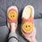 New Big Smile Floor Short Plush Fleece Flat For Couple Shoes Black Indoor Women Winter Fluffy Fur Slippers Warm Comfy Memory Foam Home Slippers Women's Anti-Slip House Shoes