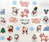 New Christmas Water Decal Nail Art Nail sticker New Year Slider Tattoo Full Cover Santa Claus Snowman Designs Xmas Decals 3D Wave Design Decoration for Women Girls Tape Nail Art Stickers Decal Decoration  Nail Art Accessories Decoration Decal