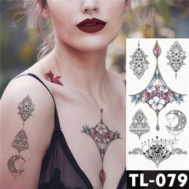 New Colorful And Black Womens Tattoo Temporary Flower Waterproof Elegant Modern Tattoo Realistic Design - STEVVEX Beauty - 103, 3D Tattoo, Animal Tattoo, Arm Tattoo, Beauty, Big Tattoo, Bird Tattoo, Black Tattoos, Body Tattoo, Butterfly Tattoo, Colorful Tattoo, Different Tattoo, Fashion Tattoo, Flower Tattoo, Girls Tattoo, Hand Tattoo, Lavender Tattoo, Leg Tattoo, Luxury Tattoo, Modern Tattoo, Stylish Tattoo, Tattoo, Waterproof Tattoo, Wedding Tattoo, Wolf Tattoo, Women Tattoo, Womens Tattoo - Stevvex.com