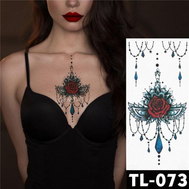 New Colorful And Black Womens Tattoo Temporary Flower Waterproof Elegant Modern Tattoo Realistic Design - STEVVEX Beauty - 103, 3D Tattoo, Animal Tattoo, Arm Tattoo, Beauty, Big Tattoo, Bird Tattoo, Black Tattoos, Body Tattoo, Butterfly Tattoo, Colorful Tattoo, Different Tattoo, Fashion Tattoo, Flower Tattoo, Girls Tattoo, Hand Tattoo, Lavender Tattoo, Leg Tattoo, Luxury Tattoo, Modern Tattoo, Stylish Tattoo, Tattoo, Waterproof Tattoo, Wedding Tattoo, Wolf Tattoo, Women Tattoo, Womens Tattoo - Stevvex.com