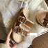 New Cotton Wool Shoes Double Buckle Belt Wool Shoes Indoor Outdoor Wear Warm Slippers Comfy Soft Women Slippers Fur Lined Orthopedic Indoor House Shoes With Adjustable Buckle